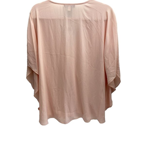 International Concepts Women's Dress Top Peach Cream Pink Blouse Top , Size 2x - Picture 2 of 11